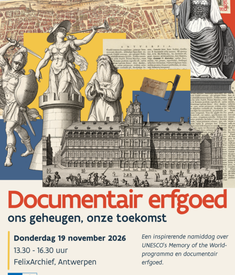 Save the Date | Documentair erfgoed: ons geheugen, onze toekomst